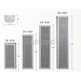 Tarboc ZH-4040WY Всепогодная звуковая колонна, 40 Вт., 4х4"