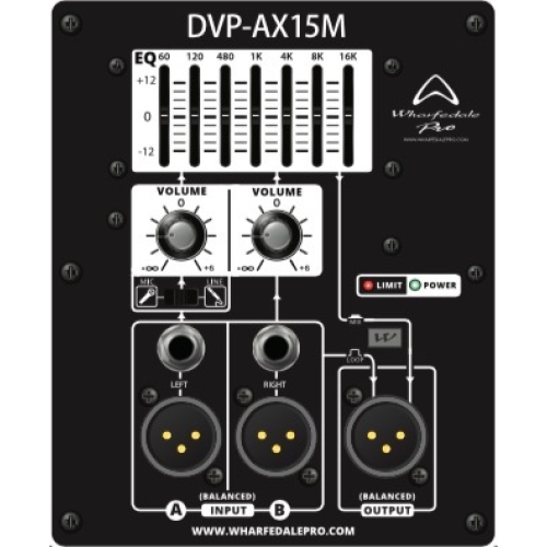 Wharfedale Pro DVP-AX12M Активный сценический монитор, 500 Вт., 12 дюймов