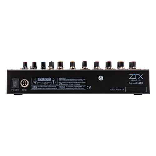 ZTX audio Compact 5.2Fx 9-канальный микшерный пульт, FX, MP3, Bluetooth