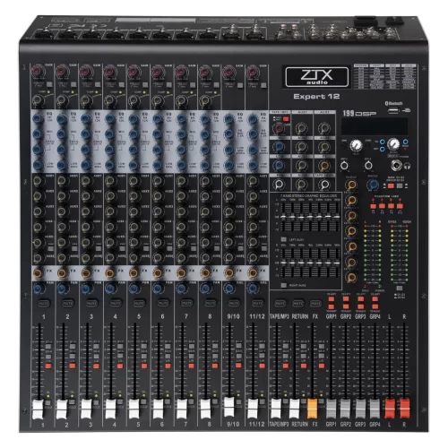 ZTX audio Expert 12 12-канальный микшерный пульт, FX, MP3, Bluetooth