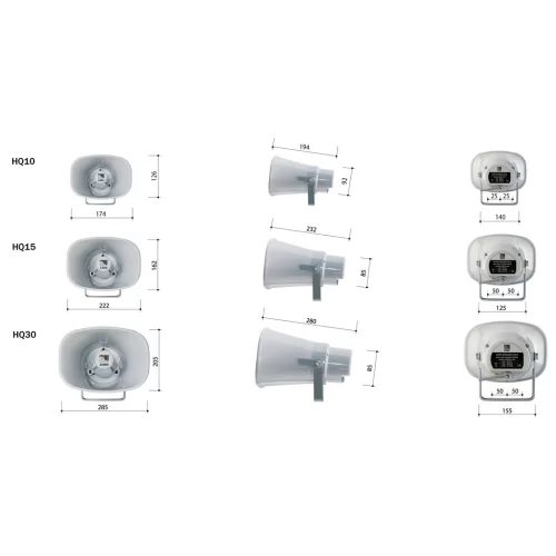 AMC HQ-30 Всепогодный рупор, 30 Вт.