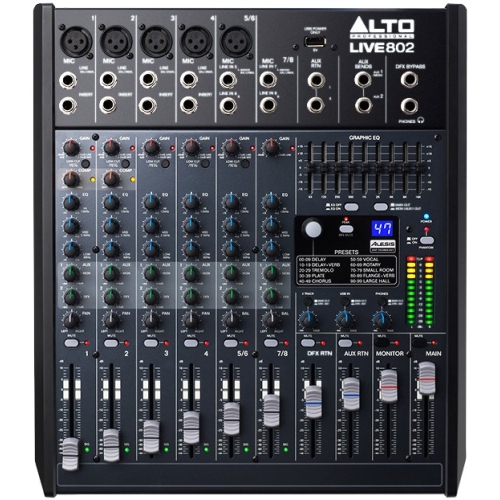 Alto Live802 8-канальный аналоговый микшер