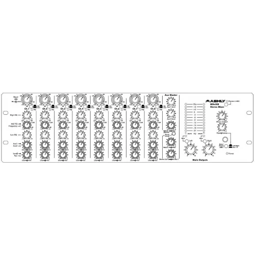 Ashly MX-508 Рэковый микшер, 8 стерео входов