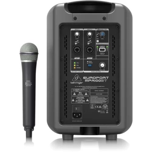 Behringer MPA100BT Портативная АС, 100 Вт., 6", Bluetooth