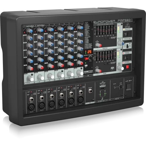 Behringer PMP560M 6-канальный активный микшер, 2x250 Вт.