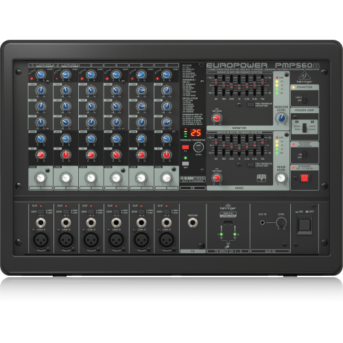 Behringer PMP560M 6-канальный активный микшер, 2x250 Вт.