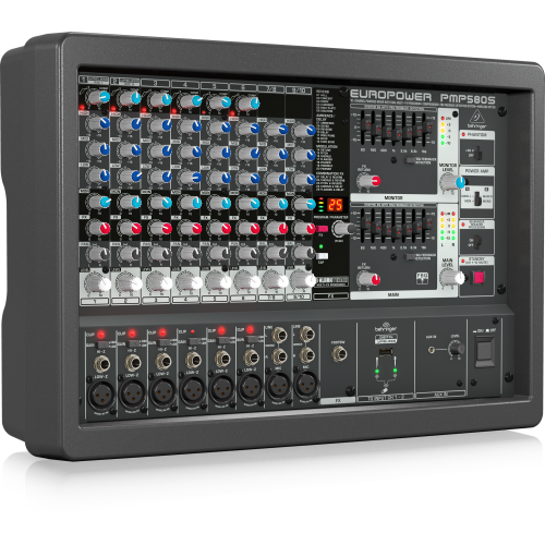 Behringer PMP580S 10-канальный активный микшер, 2x250 Вт.