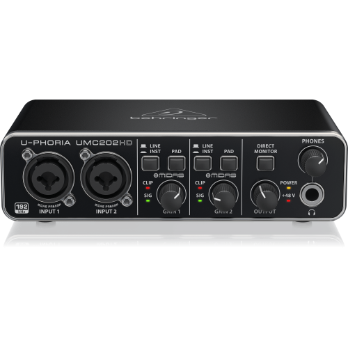 Behringer UMC202HD USB аудиоинтерфейс, 2x2