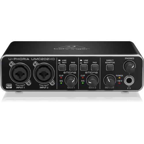 Behringer UMC202HD USB аудиоинтерфейс, 2x2