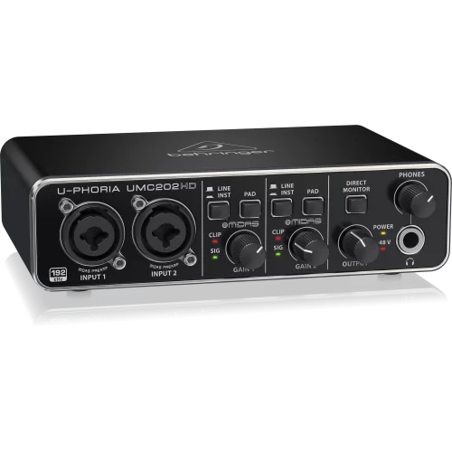 Behringer UMC202HD USB аудиоинтерфейс, 2x2