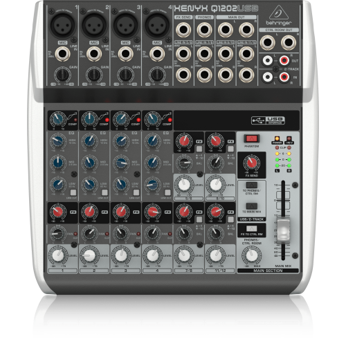 Behringer Q1202USB 12-канальный аналоговый микшер