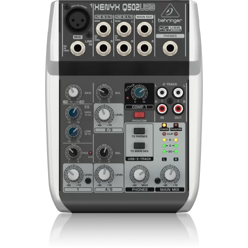 Behringer Q502USB 5-канальный аналоговый микшер