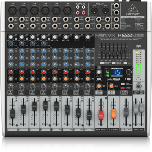 Behringer X1222USB 12-канальный аналоговый микшер