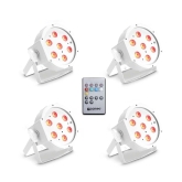 CAMEO FLAT PAR TRI 3W IR WH SET Комплект из 4-х светодиодных тонких PAR прожекторов