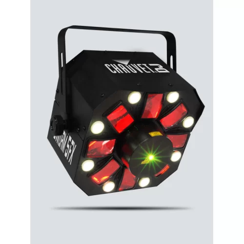 CHAUVET-DJ SWARM 5 FX LED многолучевой эффект с встроенным лазером. 5х3 Вт RGBAW