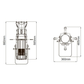 DIALighting DT PROFILE 200 W Профильный прожектор LED 200 Вт.