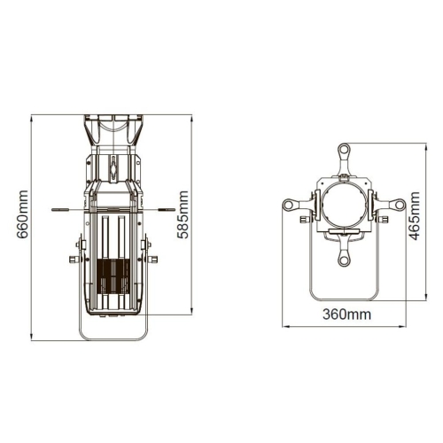 DIALighting DT PROFILE 200 W Профильный прожектор LED 200 Вт.