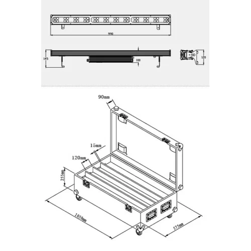 DIALighting LED Bar 48 C+W LEDS LED панель 48 белых светодиода, IP 65