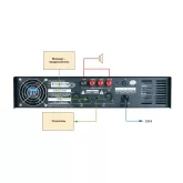 DSPPA MP-1500 Трансляционный усилитель, 350 Вт.