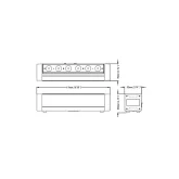 Dialighting Double Bar 6x30 Аккумуляторный прожектор, 6x8 +30x0,25 RGBW