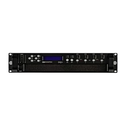 EM Acoustics DQ6D Усилитель, 4х1500 Вт.- 4 Ом, 70/100В, DSP, AES3, Dante