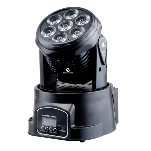 ESTRADA PRO LED MH 78W Светодиодная вращающаяся голова 7шт. х 8W  RGBW Wash