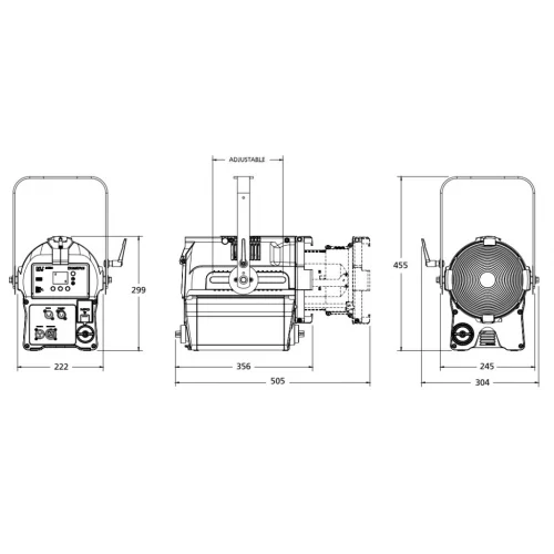 ETC Desire Fresnel Прожектор с линзой Френеля, 1900-10450 К