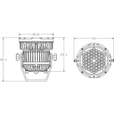 Elation ELAR 180 Par RGBAW Профессиональный светильник для наружного применения (IP65)