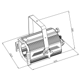 Elation TSP500PC-B Профессиональный театральный прожектор