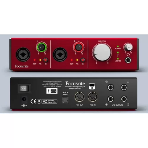 Focusrite Clarett 2Pre Thunderbolt Thunderbolt аудиоинтерфейс, 10x4