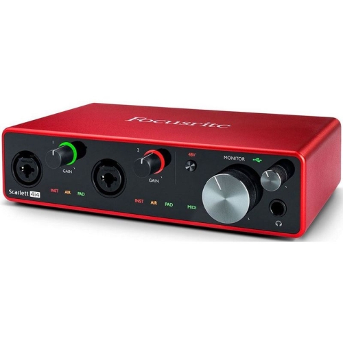 Focusrite Scarlett 4i4 3rd Gen Аудиоинтерфейс USB, 4х4