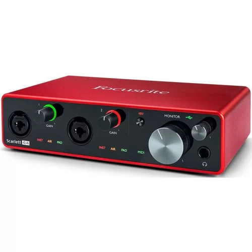 Focusrite Scarlett 4i4 3rd Gen Аудиоинтерфейс USB, 4х4