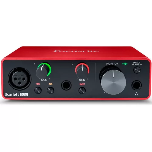 Focusrite Scarlett Solo 3rd Gen Аудиоинтерфейс USB, 2х2