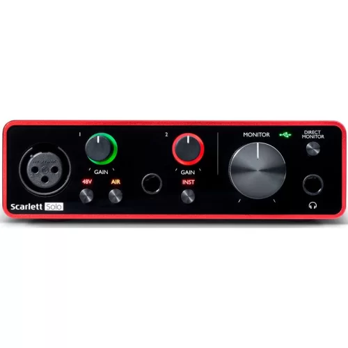 Focusrite Scarlett Solo 3rd Gen Аудиоинтерфейс USB, 2х2