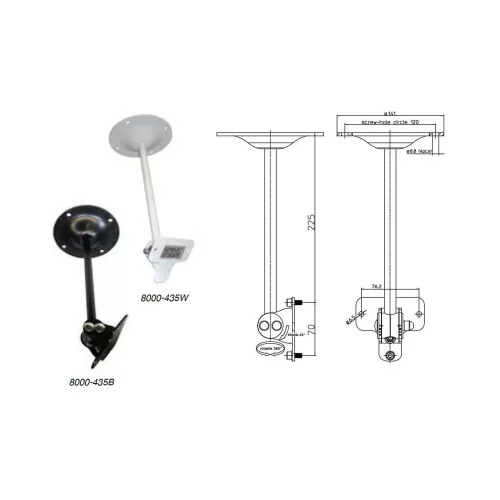 Genelec 8000-435B Потолочное крепление для мониторов 8010-8050, 8320-8350, 8331-8351, 4030-4040