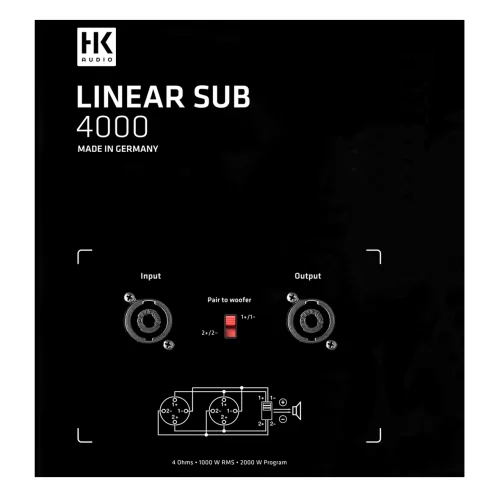 HK Audio L Sub 4000 Пассивный сабвуфер, 2400 Вт., 18"