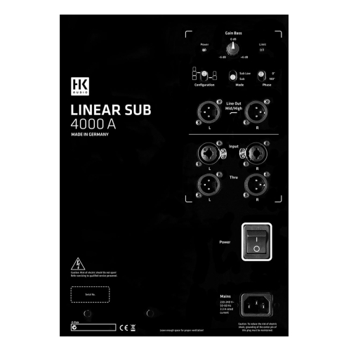 HK Audio L Sub 4000 A Активный сабвуфер, 2400 Вт., 18 дюймов