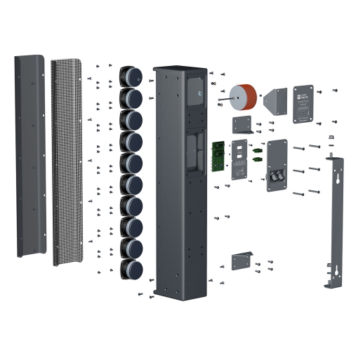 HK Audio P10i TR Звуковая колонна, 150/75/37 Вт., 100/70 В, 10х3 дюймов, IP66