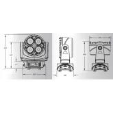 High End Systems QUAD Вращающаяся голова, 4x65 Вт., RGBW