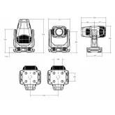 High End Systems SolaFrame Studio Вращающаяся голова, 300 Вт., CMY+CTO