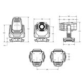 High End Systems SolaWash 1000 Вращающаяся голова Wash, 480 Вт., CMY+CTO