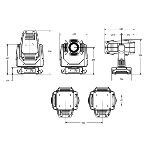 High End Systems SolaWash 1000 Вращающаяся голова Wash, 480 Вт., CMY+CTO