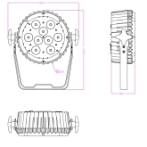 Involight LED SPOT95 Прожектор PAR LED 9х10 Вт. RGBWA