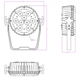 Involight LED SPOT95 Прожектор PAR LED 9х10 Вт. RGBWA