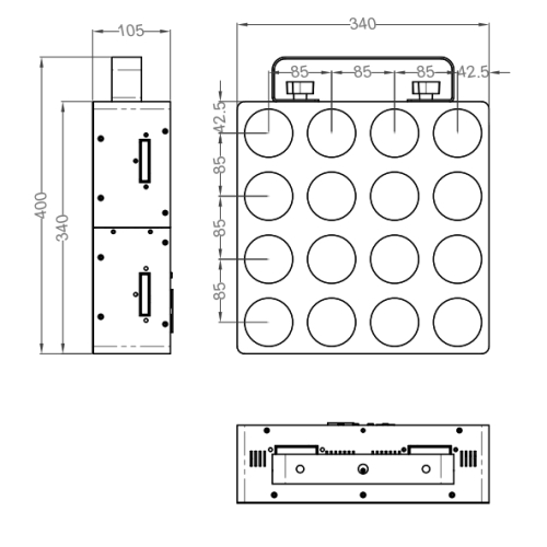 INVOLIGHT MATRIX449 LED блиндер 16х9 Вт., RGB