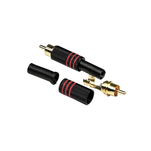 INVOTONE RCA200M RD Разъем тюльпан кабельный, RCA, "золото"