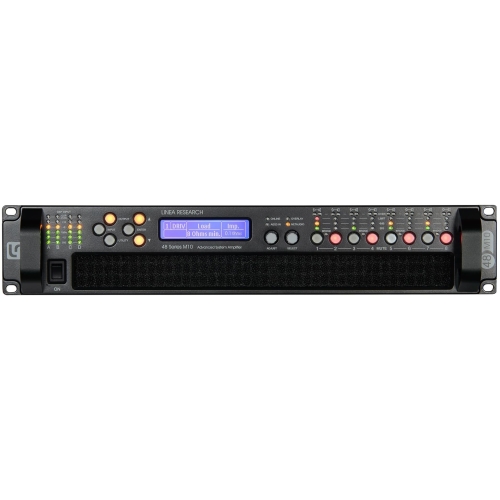 Linea Research 44M10 Dante Усилитель, 4х2500 Вт.- 4 Ом, 70/100В, DSP, AES3, Dante