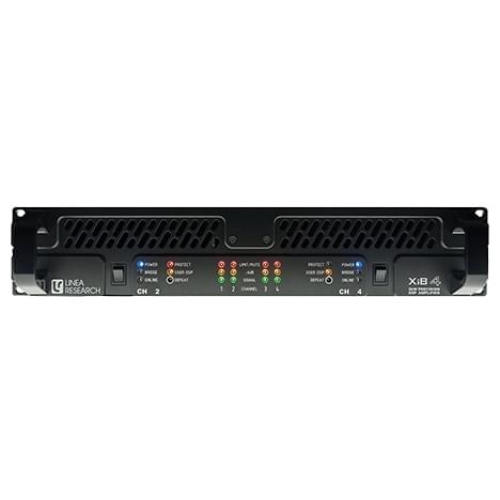 Linea Research XiB4 Усилитель, 4х1250 Вт.- 2 Ом, 70/100В, DSP, USB, BvNet