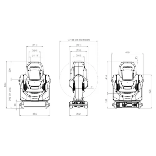 Martin MAC Allure Wash PC Вращающаяся голова Wash, 7x60 Вт., RGBW