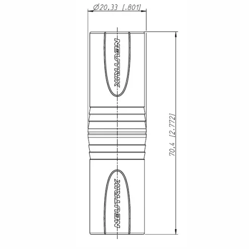 Neutrik NA3MM-B Переходник XLR3 "папа" - XLR3 "папа"